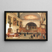 van het uitzicht op de Sint-Jan-Sint-Croix kerk in Parijs - Giuseppe Canella — ingelijst kunstwerk aan de muur
