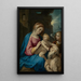 Madone avec l'Enfant, Jérôme et les anges - Giuseppe Cesari — ingelijst kunstwerk aan de muur