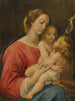 De Maagd met Kind met de kleine Sint-Jan de Doper - Giuseppe Cesari — weergave van het kunstwerk