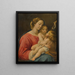 De Maagd met Kind met de kleine Sint-Jan de Doper - Giuseppe Cesari — ingelijst kunstwerk aan de muur