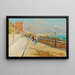 Scene near Naples II - Giuseppe Giardiello — framed artwork on a wall