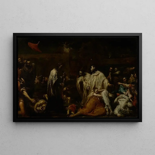 Giuseppe Maria Crespi - Blessed Bernard Tolomei Interceding for the Cessation of the Plague in Siena.webp