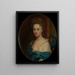 Portrait Painting of Josina Clara van Citters 1671-1753, daughter of Josina Parduyn - Godfried Schalcken — framed artwork on a wall