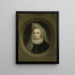 Portrait of Josnia Parduyn 1642-1718 second wife of Aernout van Citters - Godfried Schalcken — framed artwork on a wall