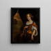 Portrait of Maria Vingerhoed - Godfried Schalcken — framed artwork on a wall