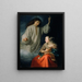 L'Annonciatie - Godfried Schalcken — ingelijst kunstwerk aan de muur
