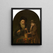 Twee leeftijden - Godfried Schalcken — ingelijst kunstwerk aan de muur