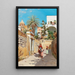 Une allée d'été à Capri - Goffredo Sinibaldi Paolucci — ingelijst kunstwerk aan de muur