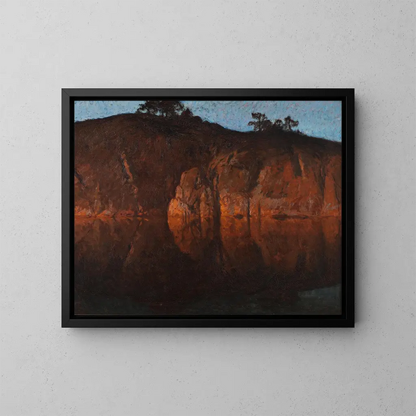 na zonsondergang, patroon van de archipel - Gottfrid Kallstenius — ingelijst kunstwerk aan de muur