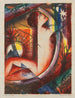 Composition with the man and the celestial bodies - Gottfried Graf — artwork view