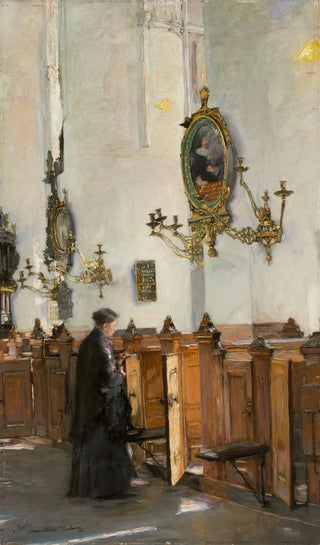 Gotthardt Kuehl - In der Katharinenkirche in Hamburg.webp