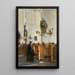 In de kerk Sainte-Catherine in Hamburg - Gotthardt Kuehl — ingelijst kunstwerk aan de muur