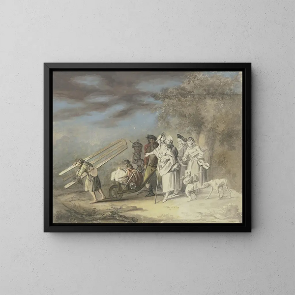 L'artiste en mouvement - Gottlieb Welt — ingelijst kunstwerk aan de muur