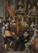 Officieren en andere burgerwachten van het 18e district van Amsterdam onder bevel van kapitein Albert Bas en luitenant Lucas Conijn - Govert Flinck — weergave van het kunstwerk