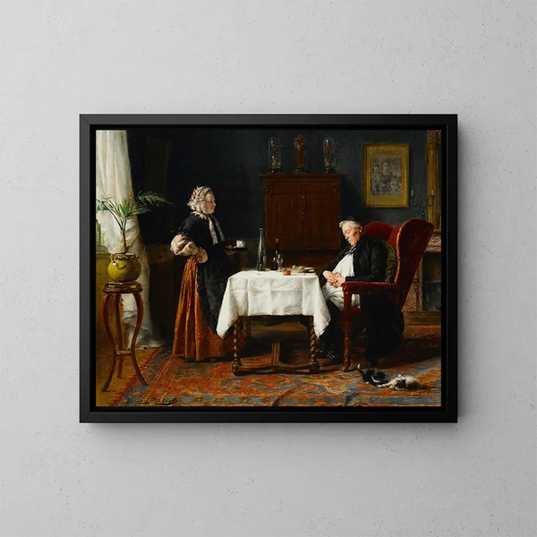 Rust - Gérard Portielje — ingelijst kunstwerk aan de muur