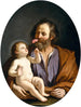 van Sint-Jozef met het Kind Jezus - Guercino — weergave van het kunstwerk