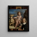 Zelfportret voor een Amor Fedele-schilderij - Guercino — ingelijst kunstwerk aan de muur