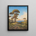 La baie de Naples vue depuis Posillipo - Guglielmo Giusti — framed artwork on a wall