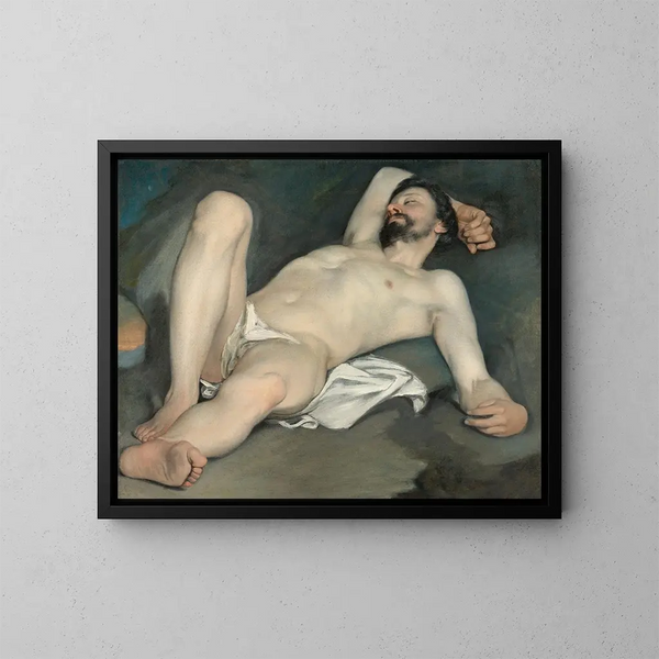 Lange mannelijke naakt - Guido Cagnacci — ingelijst kunstwerk aan de muur