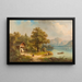 Aan het meer van Luzern - Guido Hampe — ingelijst kunstwerk aan de muur