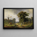 Vacher au repos au bord de la forêt - Guido Hampe — ingelijst kunstwerk aan de muur
