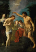 Het Doop van Christus - Guido Reni — weergave van het kunstwerk
