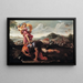 David en Goliath - Guillaume Courtois — ingelijst kunstwerk aan de muur