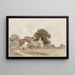 Landhuis - Guillaume van der Hecht — ingelijst kunstwerk aan de muur