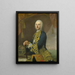 Portrait of Vice Admiral Hendrik Lijnslager, son of Harmen Lijnslager and Judith Allijn - Guillaume de Spinny — framed artwork on a wall
