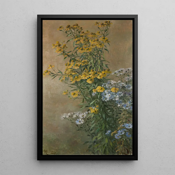 Gunnar Gunnarsson Wennerberg - Autumn flowers sunflowers and autumn asters.webp