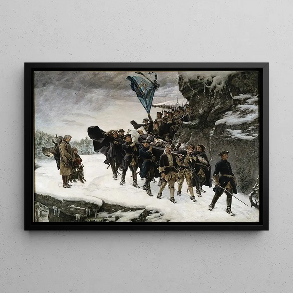 Gustaf Cederstrm - Bringing Home the Body of King Karl XII of Sweden.webp