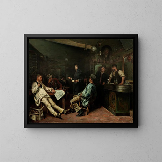Gustaf Cederstrm - The Salvation Army Miss Booth visiting a Paris Tavern.webp