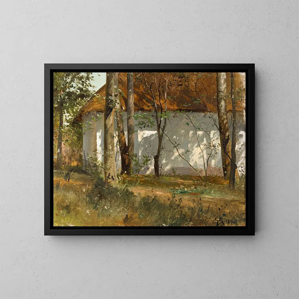 van een schuur in Kronetorp, Skåne - Gustaf Rydberg — ingelijst kunstwerk aan de muur