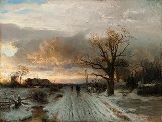 Winterlandschap - Gustaf Rydberg — weergave van het kunstwerk