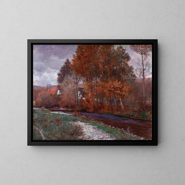 Sur la Krems - Gustav Bamberger — ingelijst kunstwerk aan de muur