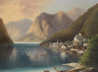 Gustav Barbarini - Blick Auf Hallstatt.webp