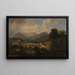 Uitzicht op Bad Ischl - Gustav Barbarini — ingelijst kunstwerk aan de muur