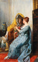 Dame dans le boudoir - Gustav Holweg-Glantschnigg — artwork view