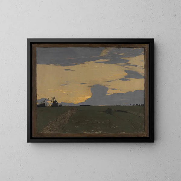 Nachtelijke wolken - Gustav Kampmann — ingelijst kunstwerk aan de muur