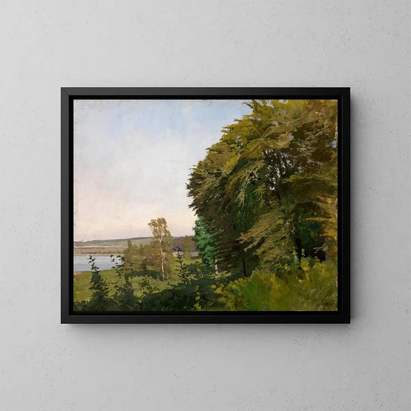 Landschap van Sleeswijk-Holstein - Gustav Kampmann — ingelijst kunstwerk aan de muur