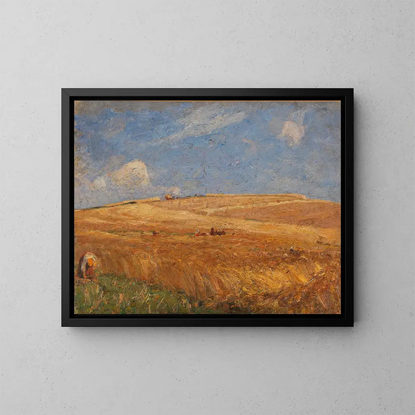 Landschap met tarweveld - Gustav Kampmann — ingelijst kunstwerk aan de muur