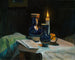 Schemering - Gustav Kampmann — weergave van het kunstwerk