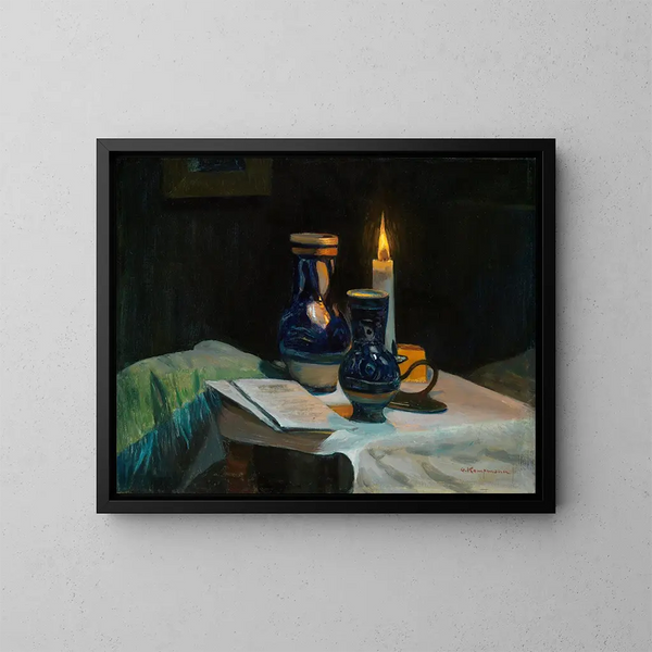 Schemering - Gustav Kampmann — ingelijst kunstwerk aan de muur