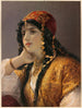 Odalisque - Gustav Karl Ludwig Richter — weergave van het kunstwerk