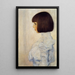 Portret van Hélène Klimt - Gustav Klimt — ingelijst kunstwerk aan de muur