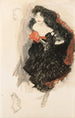 Studie voor Judith II - Gustav Klimt — weergave van het kunstwerk