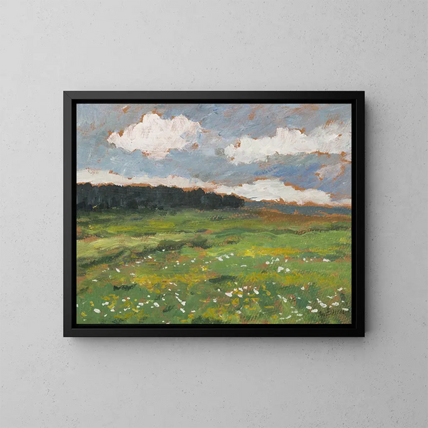 Studie van een landschap - Gustav Macoun — ingelijst kunstwerk aan de muur