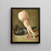 C. minimum guttural painting - Gustav Prütz — framed artwork on a wall