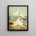 German girls with colorful tails - Gustav Prütz — framed artwork on a wall