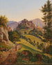Les ruines de Veste Clam près de Schottwien - Gustav Reinhold — artwork view